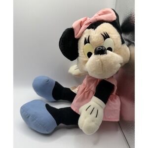 Vintage Minnie Mouse Plush Backpack Doll | Disney Fold-Out Stuffed Toy